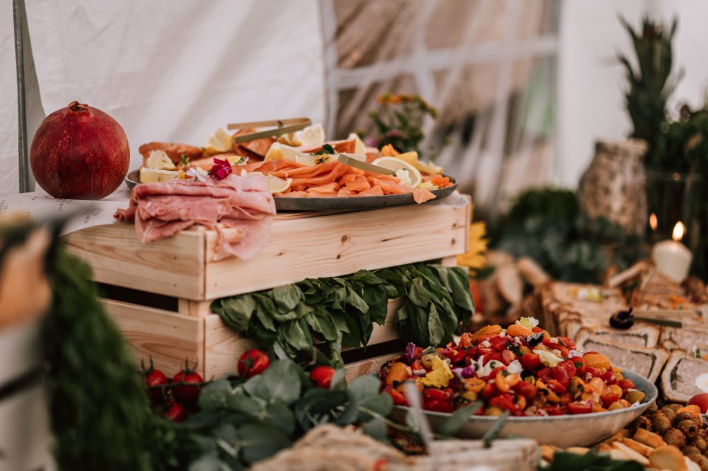 grazing table wedding breakfast