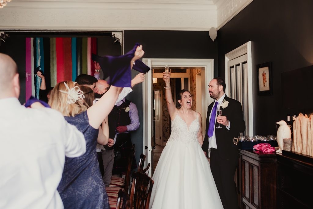 reception entrance at chambers court - gloucestershire wedding photographer